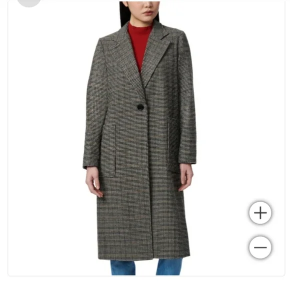 BERNARDO PLAID COAT - Picture 1 of 6